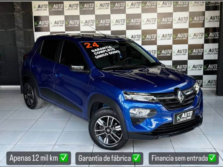 RENAULT - KWID - 2023/2024 - Azul - R$ 62.900,00